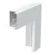 Угол плоский с крышкой кабельного канала LKM 40x60 мм (сталь, белый)