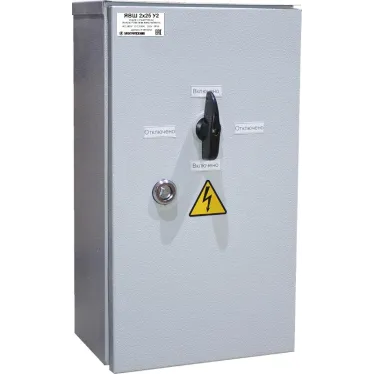 ЯВШ 2х25 У2, 2 полюса, 25А, IP54, ящик с пакетным выключателем и разъёмом (ЭТ)