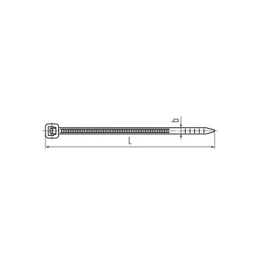 Стяжка нейлоновая НСС «EasyFix 3х150 (черн) (100шт)