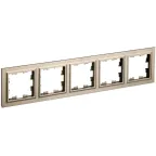 BRITE Рамка 5 постов РУ-5-БрШ шампань