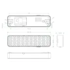 Светильник светодиодный аварийный непостоянный DBA-102-0-20 30LED 5ч IP20 выход (40/1920)