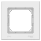 Рамка однопостовая ATLASDESIGN AQUA IP44 белый