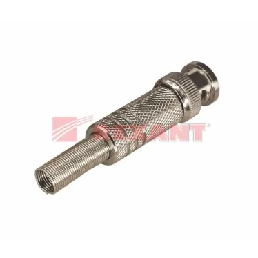 РАЗЪЁМ штекер BNC под пайку с пружиной металл,