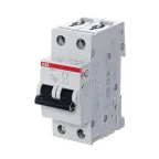 Выключатель автоматический двухполюсный S202 10А C 6кА (S202 C10) | 2CDS252001R0104 | ABB