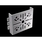 Плата монтажная увеличенная 130х145 перфорированная