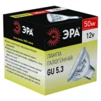 Лампа накаливания галогенная GU5.3-MR16-50W-12V-CL (галоген, софит, 50Вт, нейтр, GU5.3) (10/200/6000)