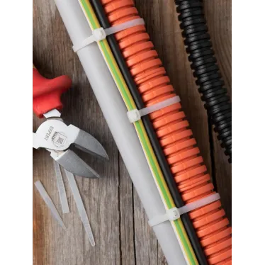 Хомут P6.6 стандартный белый 3.6x200 (100шт) FlexLock PROxima