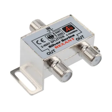 Делитель ТВ х 2 + 3шт. F BOX 5-1000 МГц Silver,