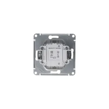 GLOSSA выключатель 1-клавишный механизм сх.1 платина