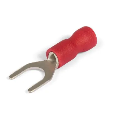Наконечники вилочные изолированные с ПВХ манжетой (НВИ) 1,5–4 красные (100 шт/уп)