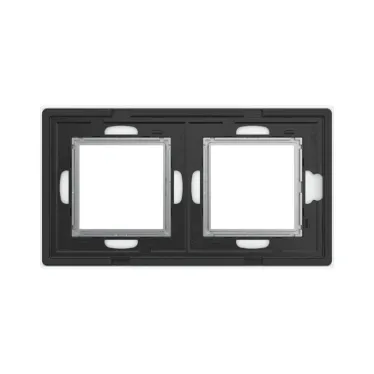 Рамка из натурального стекла, ''Avanti'', светло-серая, 4 модуля