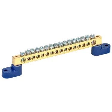 Шина N ноль на двух угловых изоляторах ШНИ-8х12-16-У2-С