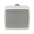 Выключатель Мурманск 1-клавишный 10А IP54 серый