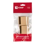 Заглушка (40х16) (4 шт) Plast под светлое дерево