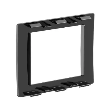 Рамка 2 поста универсальная черная