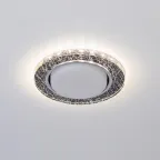 Светильник встраиваемый со светодиодной подсветкой DK LD51 WH/BK GX53 белый черный