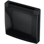 Рамка с защитной крышкой IP 44 INSPIRIA антрацит