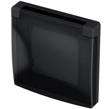 Рамка с защитной крышкой IP 44 INSPIRIA антрацит