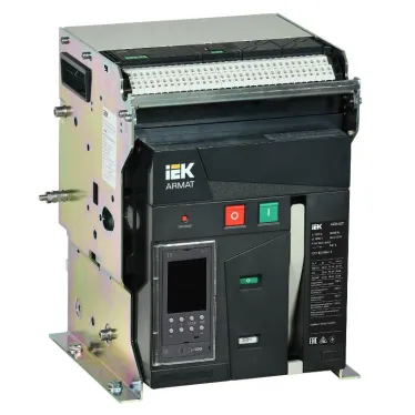 ARMAT Воздушный автоматический выключатель стационарного исполнения 3P типоразмер A 55кА 1000А расцепитель TD с комплектом аксессуаров 220В: мотор привод катушка включения катушка отключения