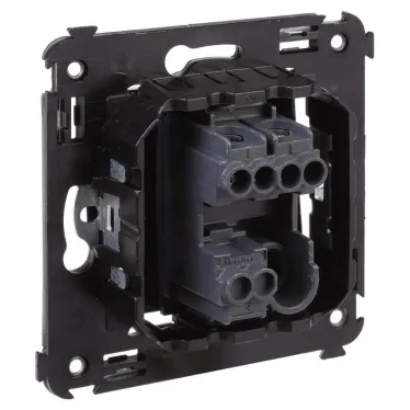 Avanti Выключатель одноклавишный, в стену, Черный квадрат