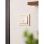 Выключатель одноклавишный СП проходной 10А бежевый Минск