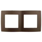 Рамка на 2 поста, Эра12, бронза, 12-5002-13