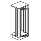 Рама для лицевых панелей поворотная 24M