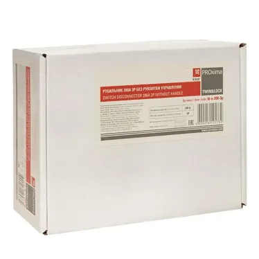 Рубильник 200A 3P без рукоятки управления TwinBlock