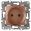 Розетка 2P, 16A-250В, Эра12, медь, 12-2105-14
