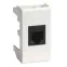 VIVA Розетка компьютерная RJ45 категория 5е экранированная 1 модуль белая