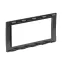 Рамка 4 модуля универсальная черная