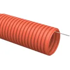 Труба гофрированная ПНД d-16мм с зондом оранжевая (100м) IEK