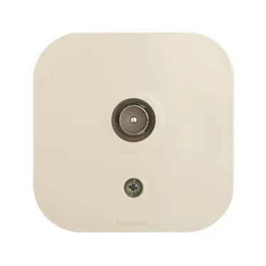 Quteo Розетка телевизионная TV наружная бежевая