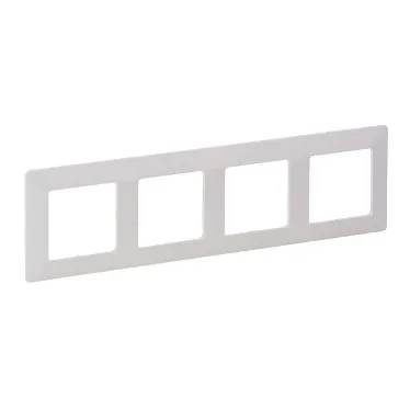 Valena LIFE Рамка 4 поста белая универсальная
