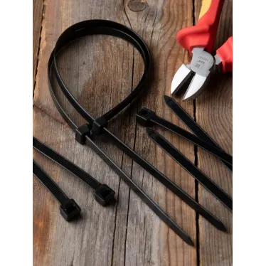 Хомут P6.6 стандартный черный 7.6x300 (100шт) FlexLock PROxima