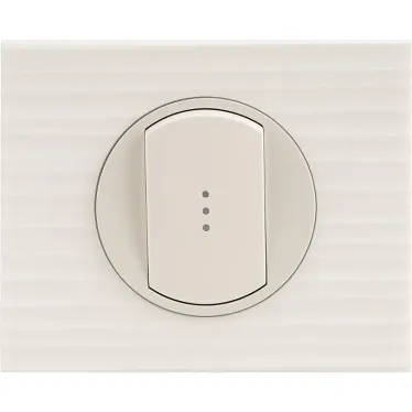 Рамка, однопостовая, Corian белый рельеф