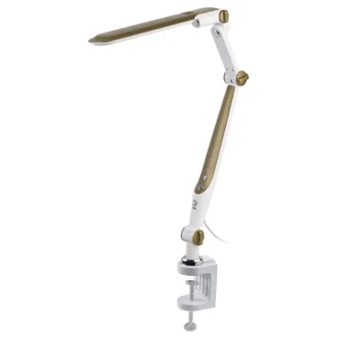 Светильник настольный светодиодный NLED-496-12W-G на струбцине золото