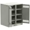Шкаф LINEA B (пустой) 1450х1200х950мм двустворчатая металлическая дверь серый