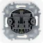 Розетка 2К+З IP 44 с откидной крышкой и шторками немецкий стандарт 16 А 250 В~ INSPIRIA антрацит