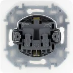 Розетка 2К+З IP 44 с откидной крышкой и шторками немецкий стандарт 16 А 250 В~ INSPIRIA антрацит