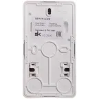 ЭТЮД Блок открытой установки Розетка с заземлением со шторками + Выключатель двухклавишный белый