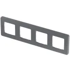 Рамка 4 поста INSPIRIA дымчатая