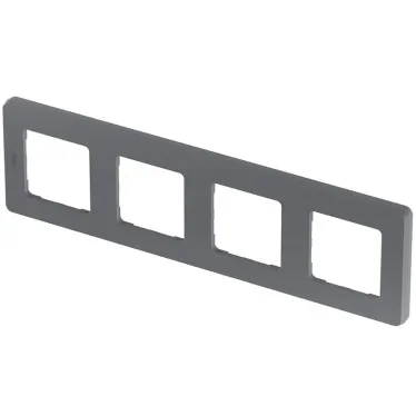 Рамка 4 поста INSPIRIA дымчатая
