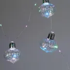 Светодиодная новогодняя гирлянда ЕGNIG - 80M нить Лампочки на батарейках 1,8 м мультиколор 80 microLED