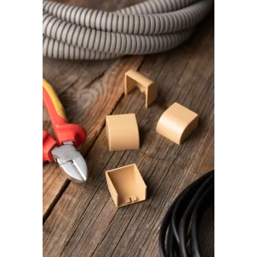 Заглушка (25х16) (4 шт) Plast под светлое дерево