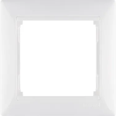 VALENA Рамка 1 пост горизонтальная белая