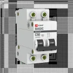 Выключатель автоматический двухполюсный 50А С ВА47-29 4.5кА