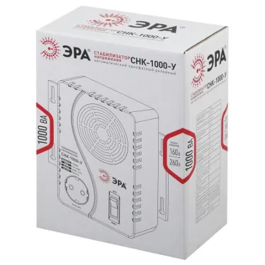 Стабилизатор напряжения компактный универсальный СНК-1000-У 160-260В/220В, 1000ВА