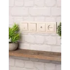 Рамка четырехместная горизонтальная бежевый Минск