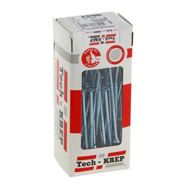 Шуруп универсальный 5х100 потайная головка, остроконечный, оцинкованный (100шт) - коробка